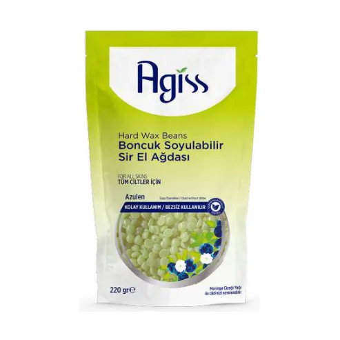 Agiss Hard Wax Beans for All skin types - Green (doypack)
