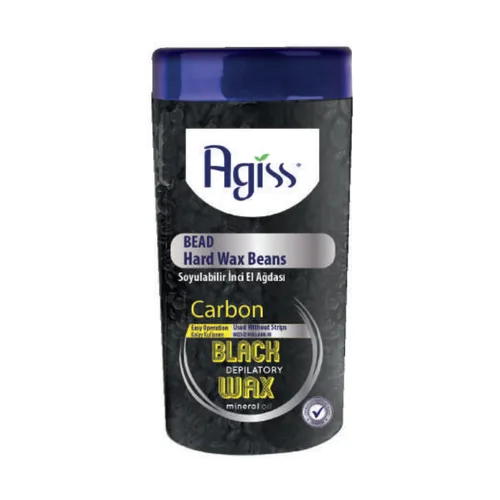 Agiss Hard Wax Beans Carbon - Black (bottle)