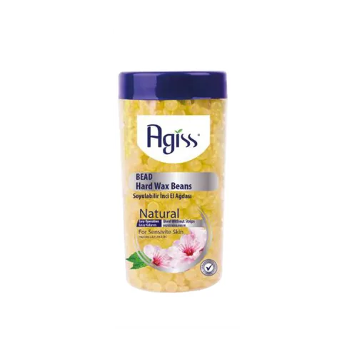 Agiss Hard Wax Beans for Sensitive Skin - Yellow (bottle)