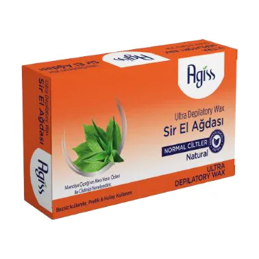 Agiss Depilatory Wax Natural for Dry Skin Types Orange